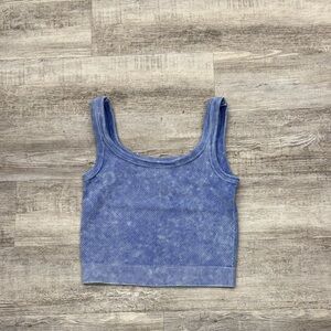 Blue Crop Top for Women